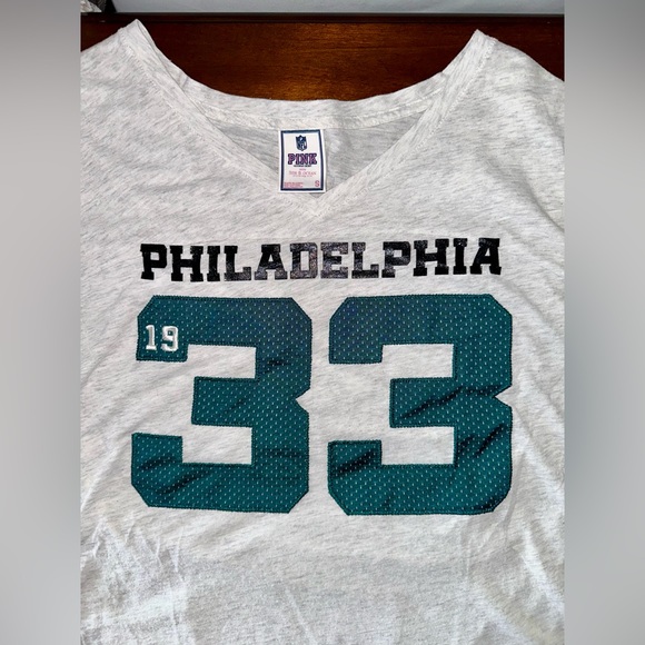 Victoria’s Secret PINK 5th & Ocean NFL Eagle’s Top Women’s, RARE FIND, Size:S - Picture 7 of 10